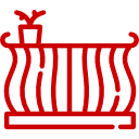 Dessin au trait garde-corps